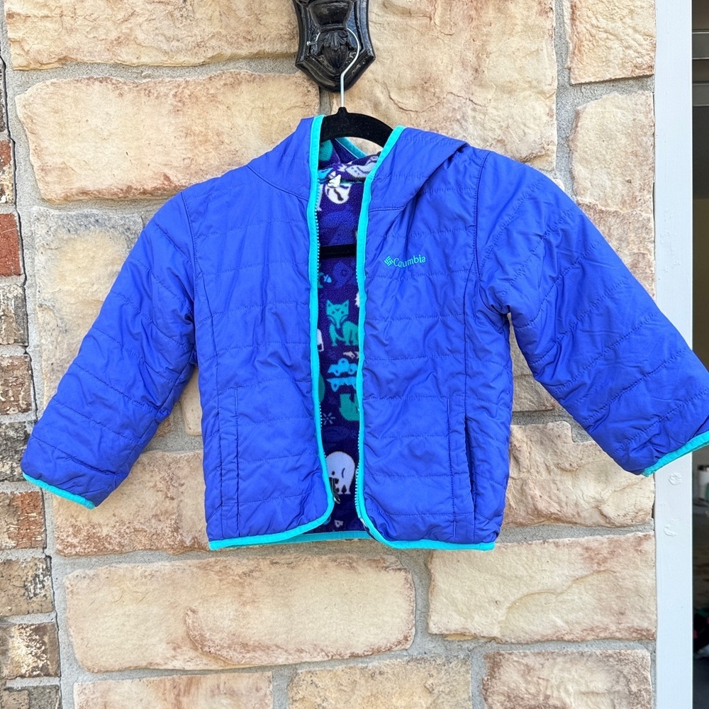 Columbia Toddler Kids Vibrant Blue Puffer Coat size 4T